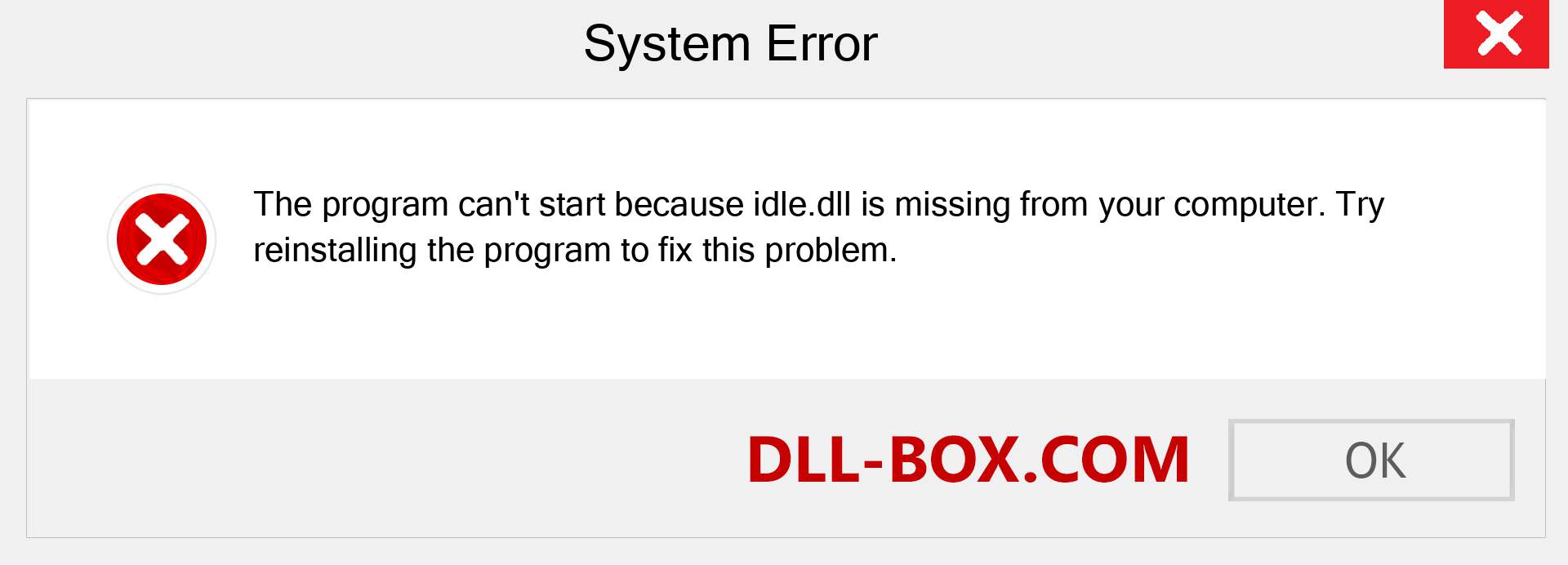  idle.dll file is missing?. Download for Windows 7, 8, 10 - Fix  idle dll Missing Error on Windows, photos, images